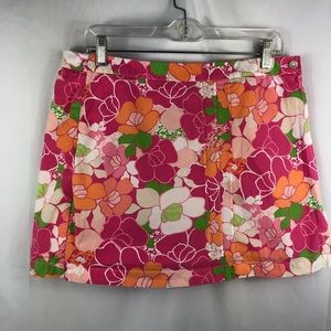 Dockers skort multi colored floral prints size 12 women’s